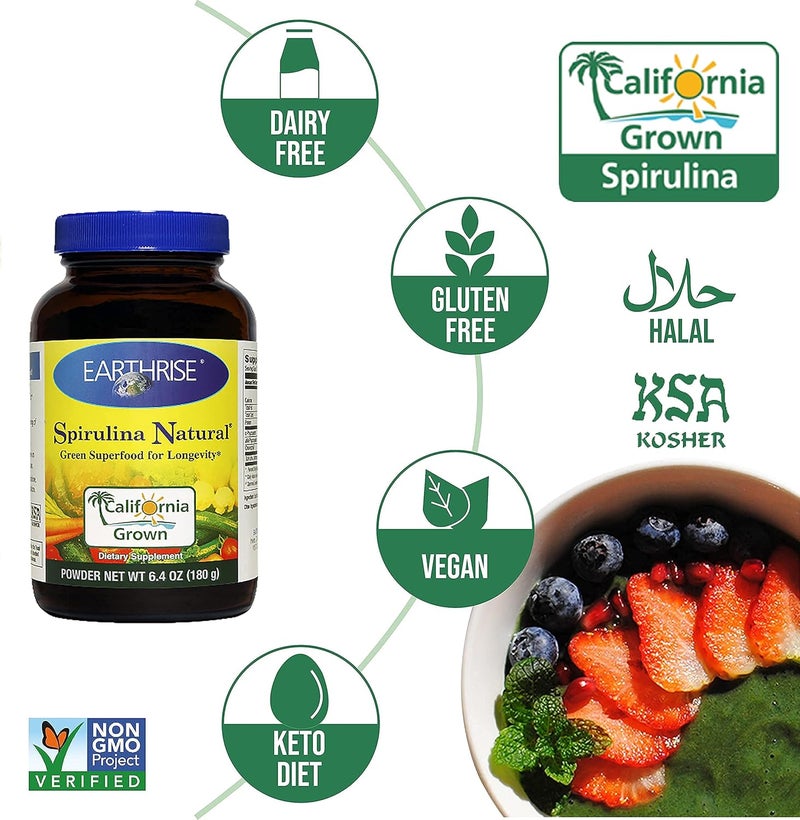Earthrise Spirulina Powder (180g, 0.01 Pounds) - Image 4